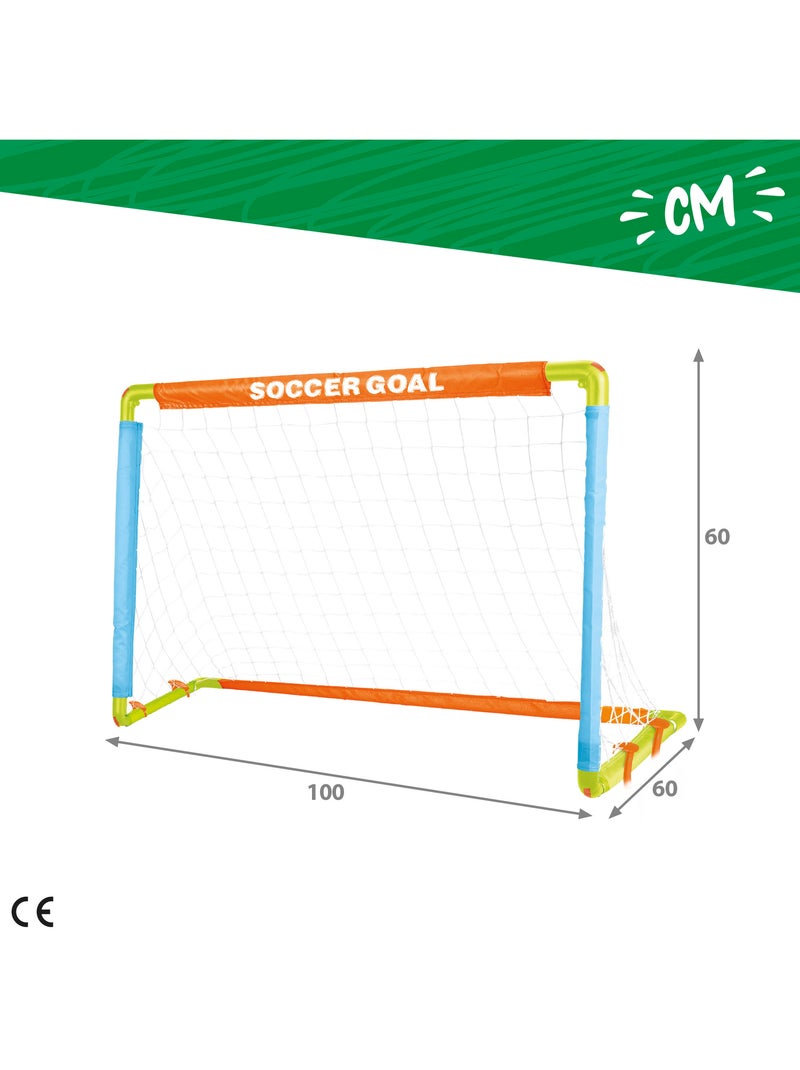 Porta da calcio per bambini con pallone, gonfiatore e picchetti fun area! N/D - Kiabi