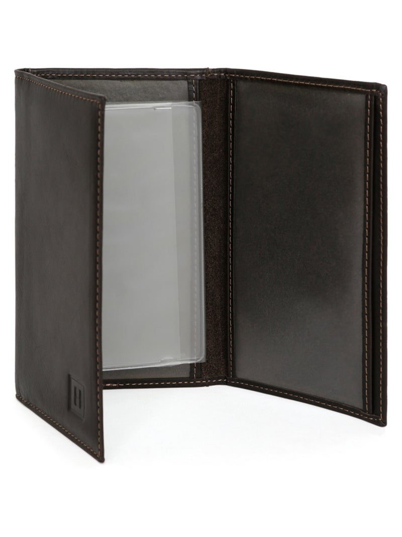 Porta-documenti - 2 ante - pelle félin hexagona Marrone - Kiabi