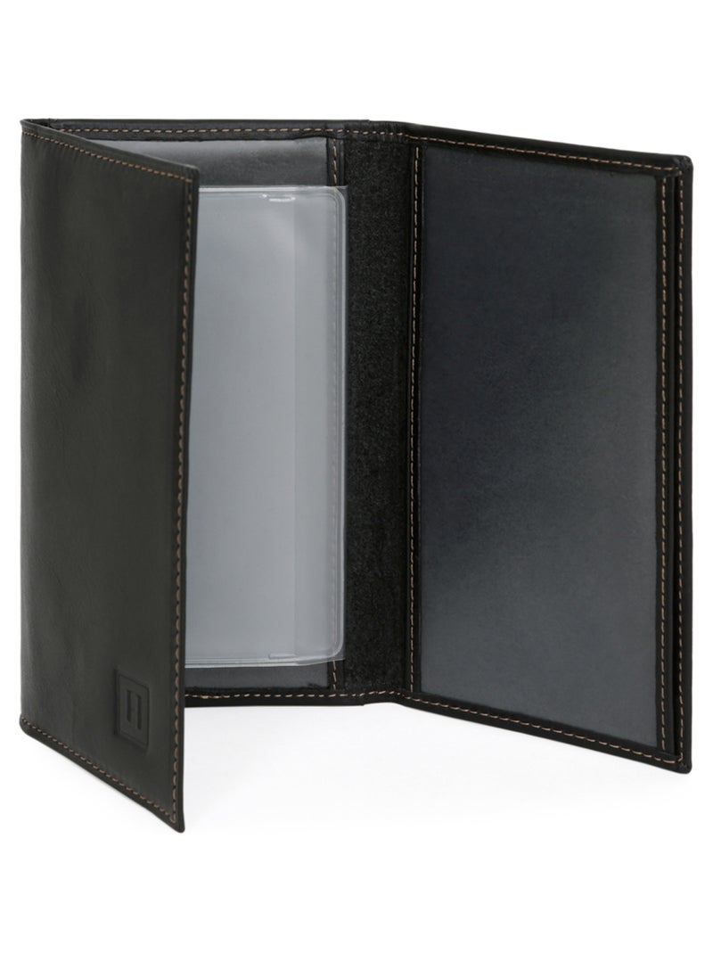 Porta-documenti - 2 ante - pelle félin hexagona Nero - Kiabi