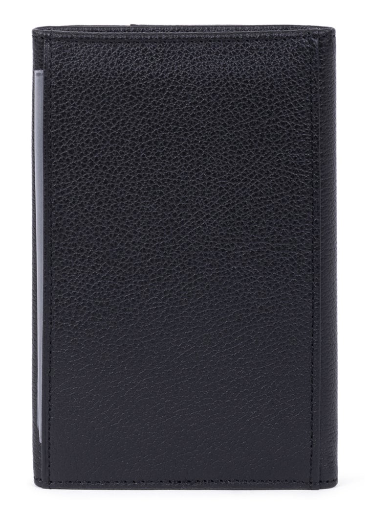 Porta-documenti - 3 ante - stop rfid - pelle duo hexagona Nero Grigio - Kiabi