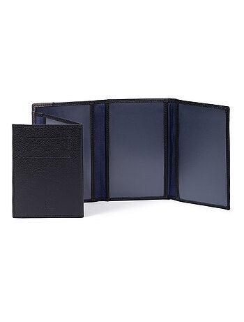 Porta-documenti - 3 ante - Stop RFID - Pelle DUO
