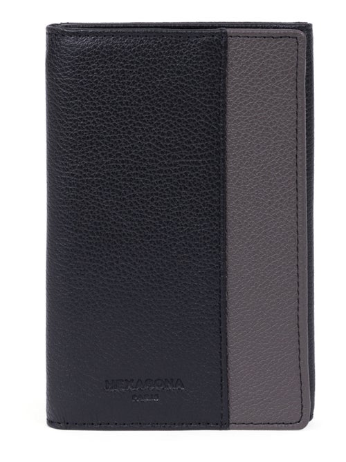 Porta-documenti - 3 ante - Stop RFID - Pelle DUO - Kiabi