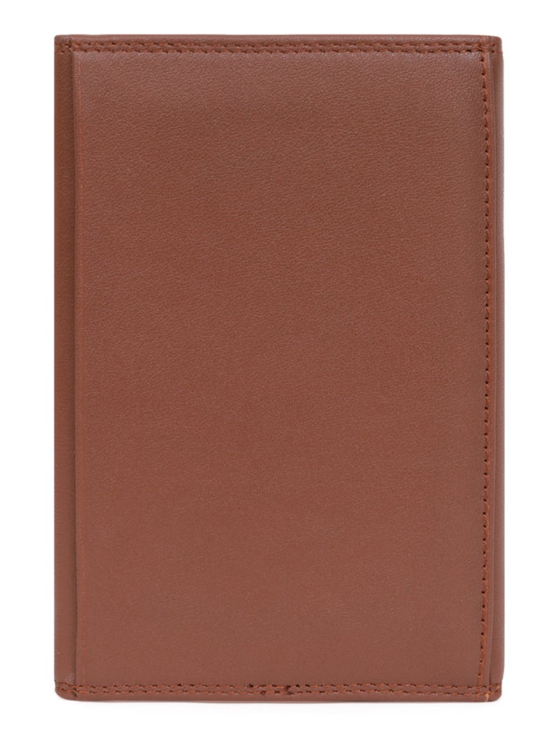 Porta-documenti - 3 ante - stop rfid - pelle sensation hexagona Cognac - Kiabi