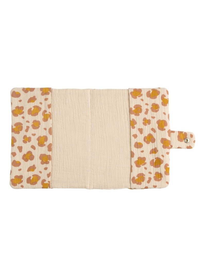 Porta libretto sanitario in garza di cotone con fantasia leopardata per - SAUTHON Ecru - Kiabi