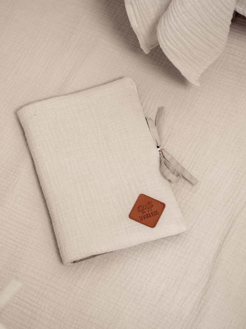 Porta libretto sanitario in garza di cotone | sevira kids | sevira kids Beige - Kiabi