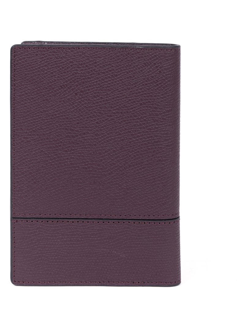 Porta-passaporto - 1 volet - stop rfid - pelle dandy hexagona Bordeaux - Kiabi