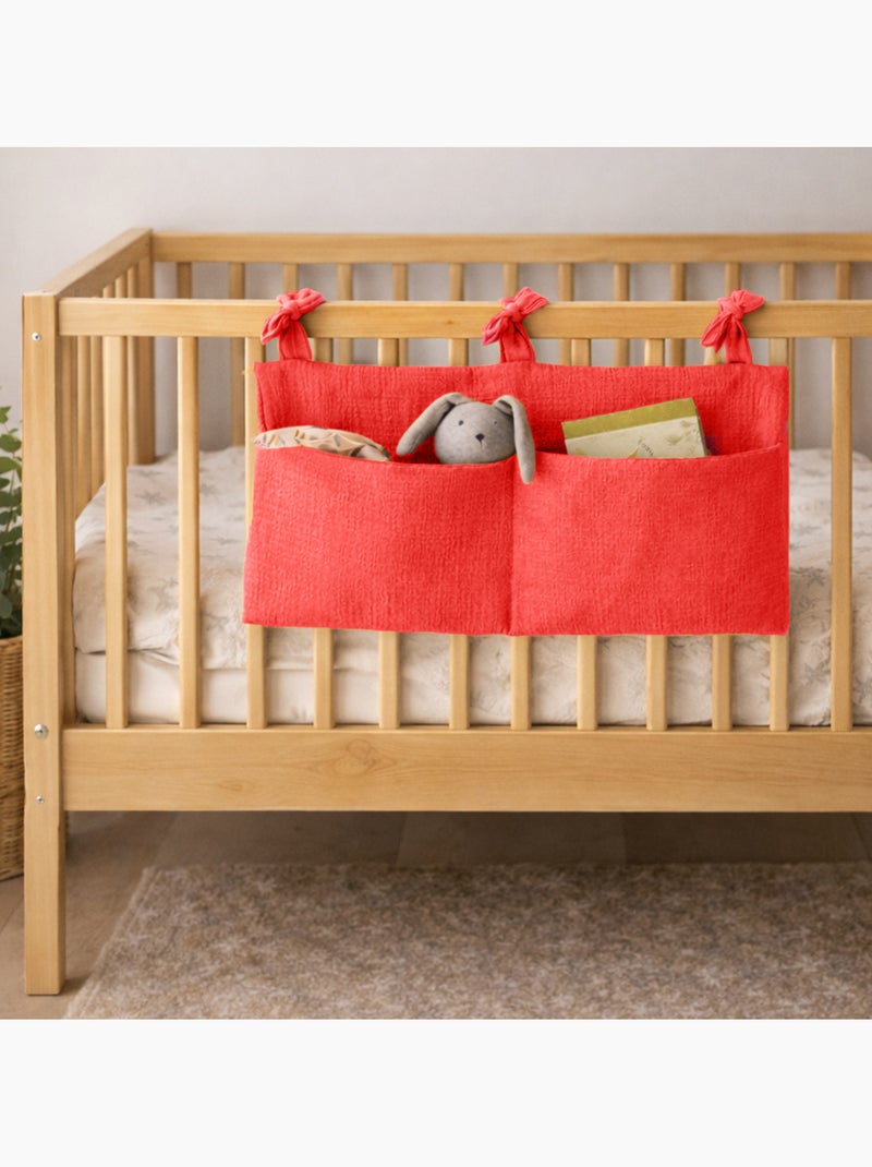 Porta-peluche in cotone biologico fragola Rosso - Kiabi