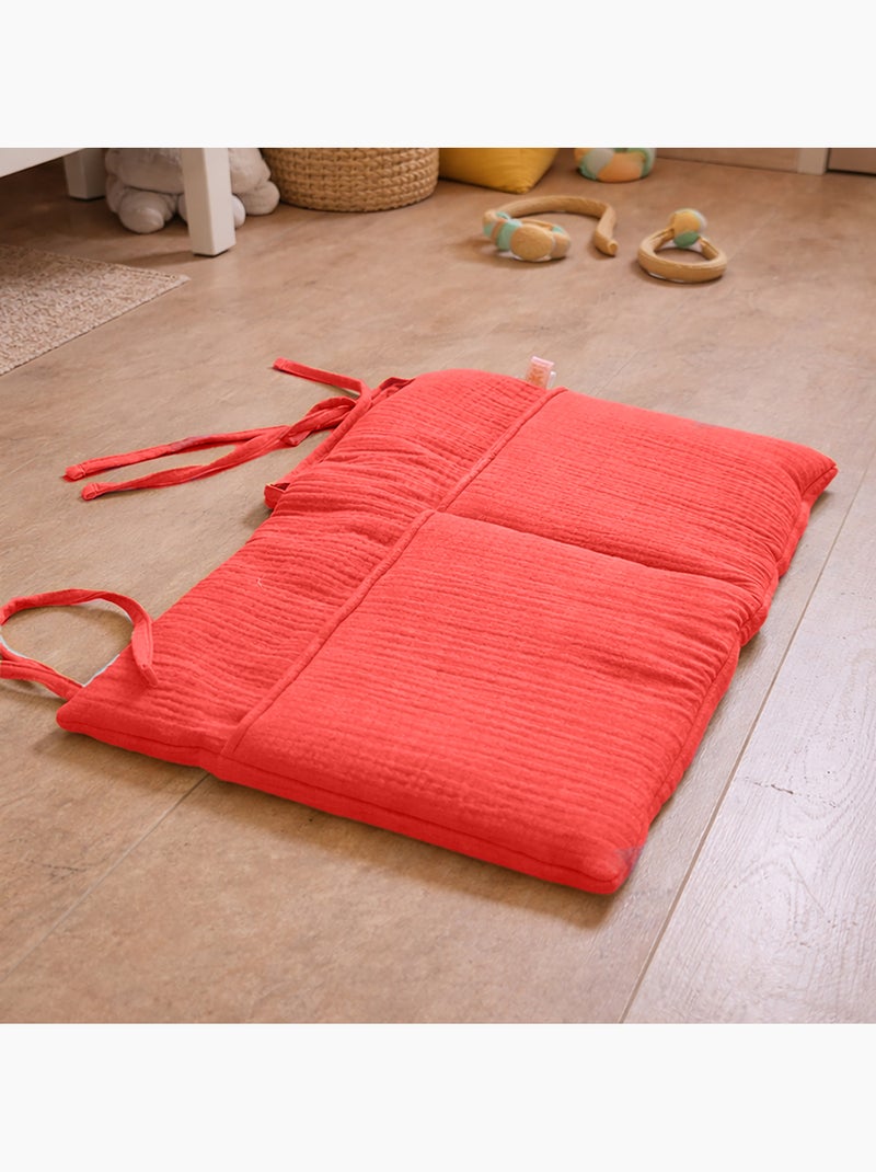 Porta-peluche in cotone biologico fragola Rosso - Kiabi