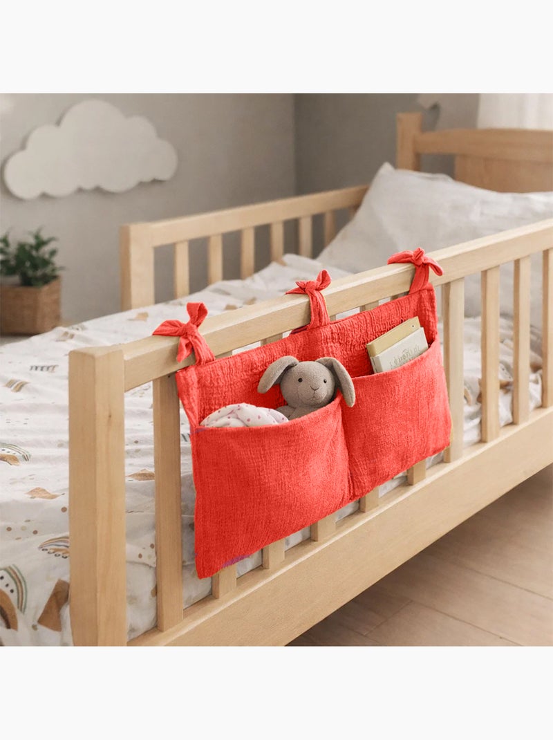 Porta-peluche in cotone biologico fragola Rosso - Kiabi
