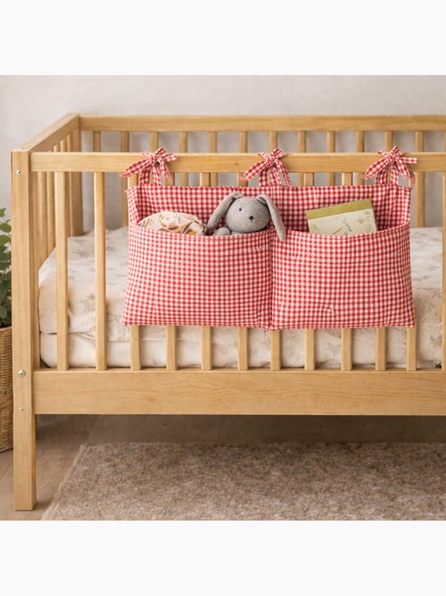Porta-peluche in cotone biologico vichy - Kiabi
