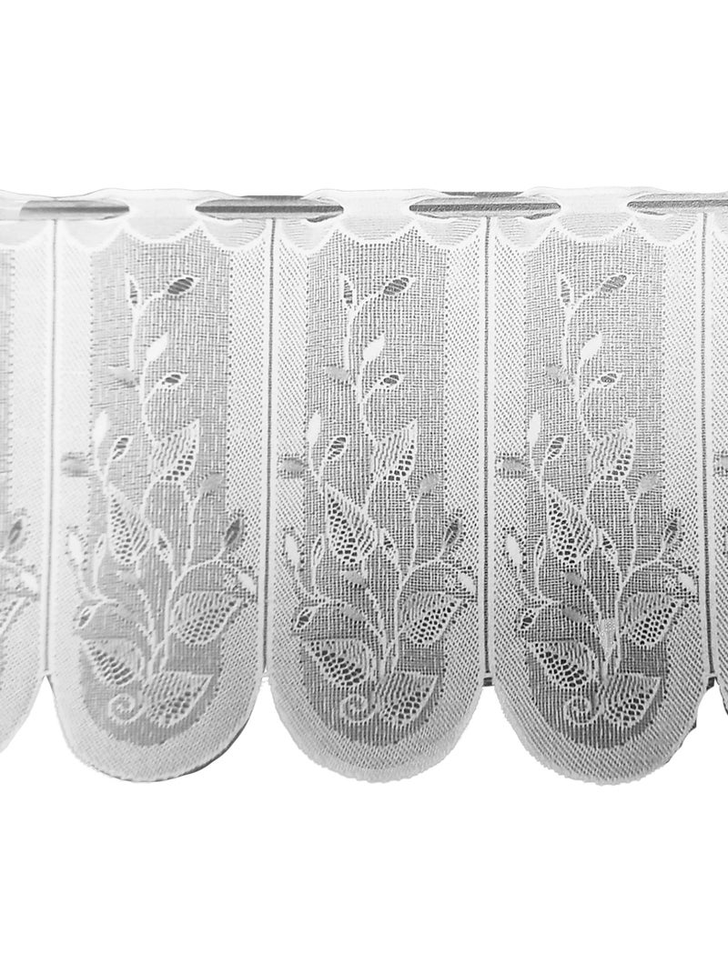 Porta-ventaglio ricamato con motivi vegetali Bianco - Kiabi