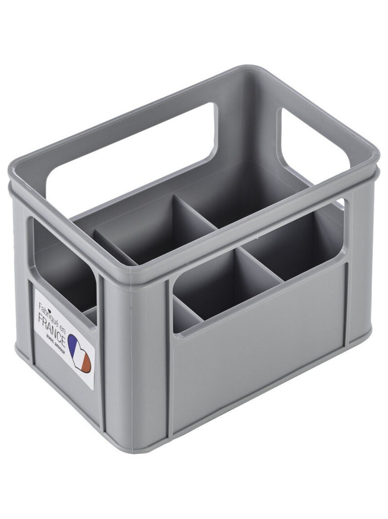 Portabiberon Thermobaby grigio per 6 biberon in polipropilene Prodotto in Francia Grigio - Kiabi