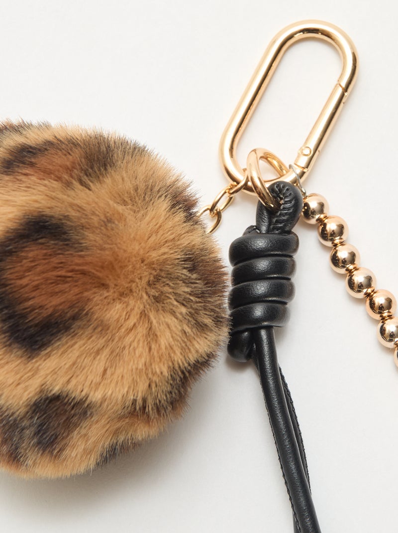 Portachiavi con charms Nero - Kiabi