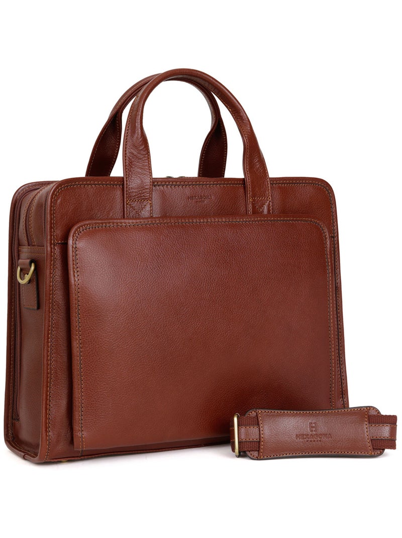 Portadocumenti - 15" & a4 - pelle république hexagona Marrone - Kiabi