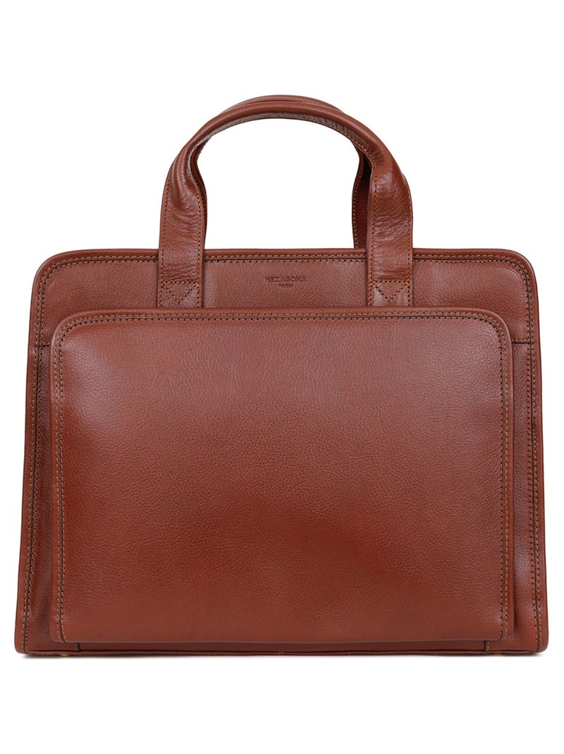 Portadocumenti - 15" & a4 - pelle république hexagona Marrone - Kiabi