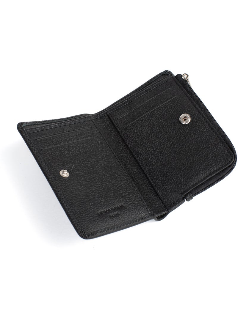 Portafoglio - 1 ante - Stop RFID - Pelle CONFORT Nero - Kiabi