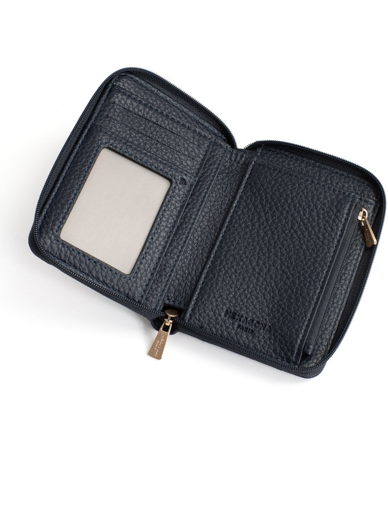 Portafoglio - 1 scomparto - stop rfid zora hexagona Blu notte - Kiabi