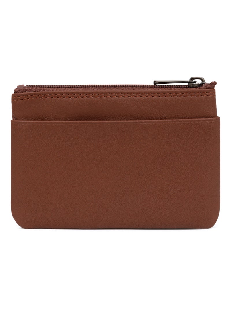 Portafoglio - stop rfid - pelle sensation hexagona Cognac - Kiabi