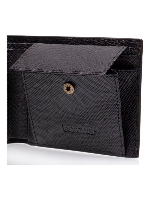 Portafoglio da uomo con tasca a scatto neroSMARTTRUNCPROTEZIONE RFID  Isotoner - Kiabi