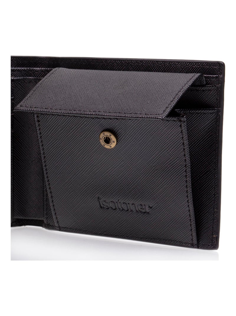 Portafoglio da uomo con tasca a scatto neroSMARTTRUNCPROTEZIONE RFID  Isotoner Nero - Kiabi