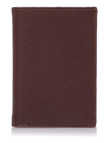 Portafoglio da uomo marrone a 3 scompartiSMARTTRUNCPROTEZIONE RFID Isotoner