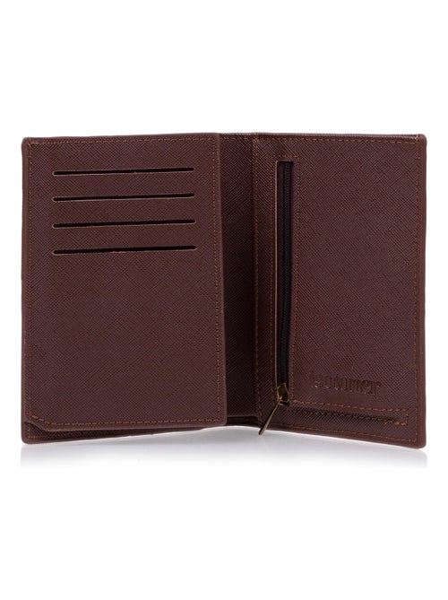 Portafoglio da uomo marrone a 3 scompartiSMARTTRUNCPROTEZIONE RFID  Isotoner - Kiabi