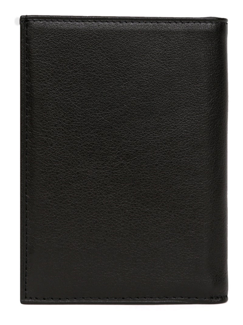 Portafoglio europeo - 1 ante - pelle soft hexagona Nero - Kiabi