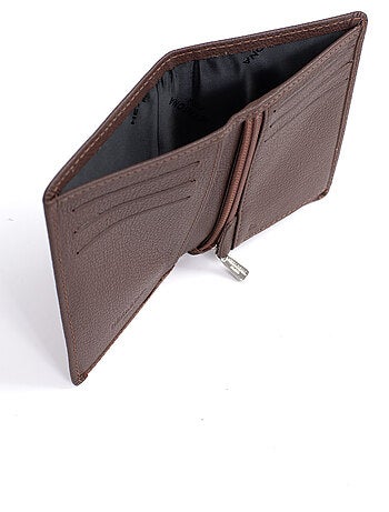 Portafoglio europeo - 1 ante - Stop RFID - Pelle di vitello CONFORT