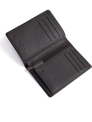 Portafoglio europeo - 1 ante - Stop RFID - Pelle di vitello CONFORT