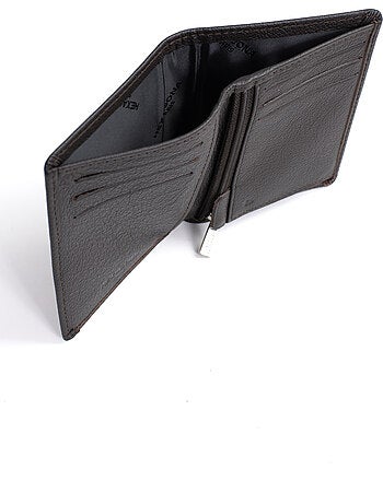 Portafoglio europeo - 1 ante - Stop RFID - Pelle di vitello CONFORT