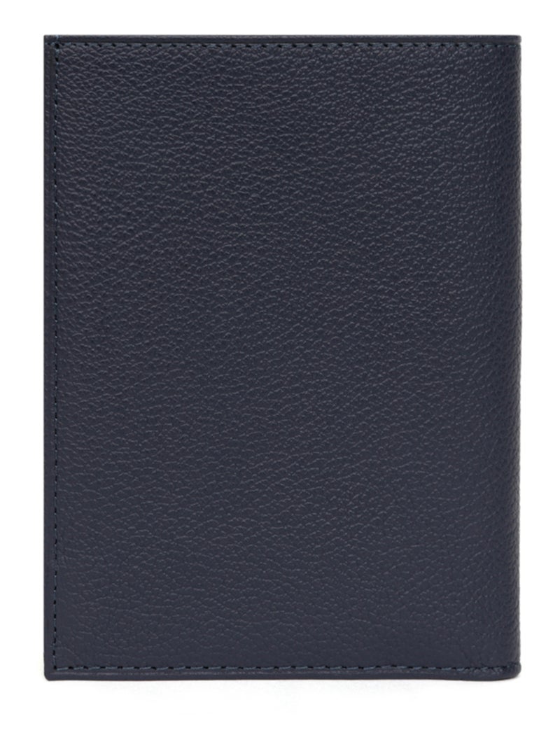 Portafoglio europeo - 2 ante - pelle confort hexagona Blu marino - Kiabi
