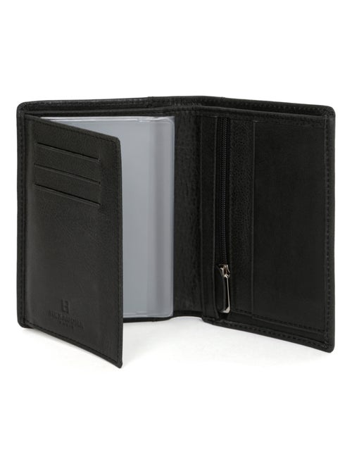 Portafoglio europeo - 2 ante - Pelle INSTINCT - Kiabi