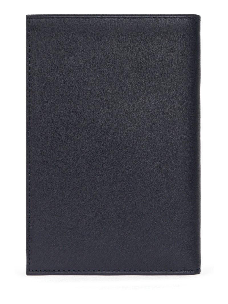 Portafoglio europeo - 2 ante - pelle soft hexagona Blu marino - Kiabi