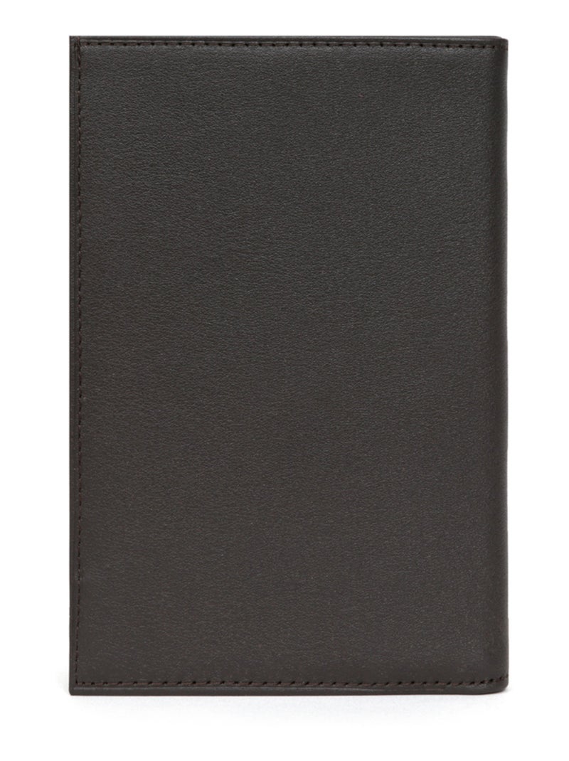 Portafoglio europeo - 2 ante - pelle soft hexagona Marrone - Kiabi