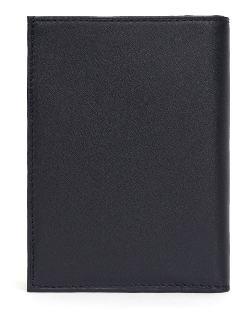 Portafoglio europeo - 2 scomparti - pelle soft hexagona Blu marino - Kiabi