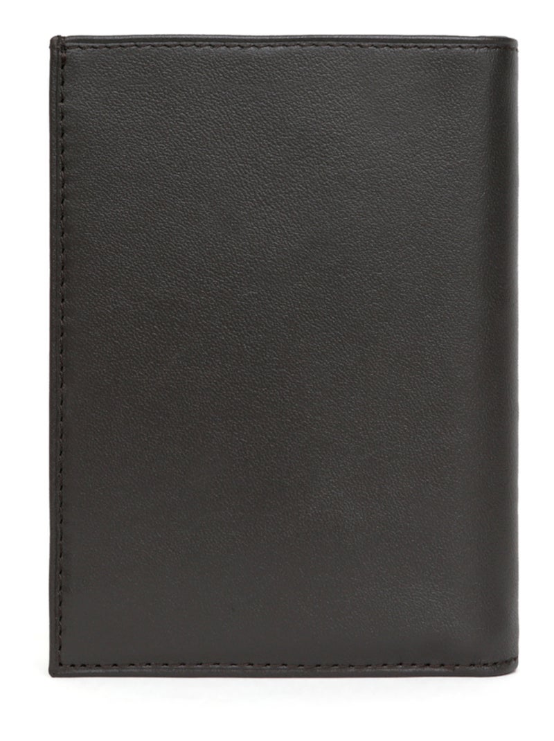 Portafoglio europeo - 2 scomparti - pelle soft hexagona Marrone - Kiabi