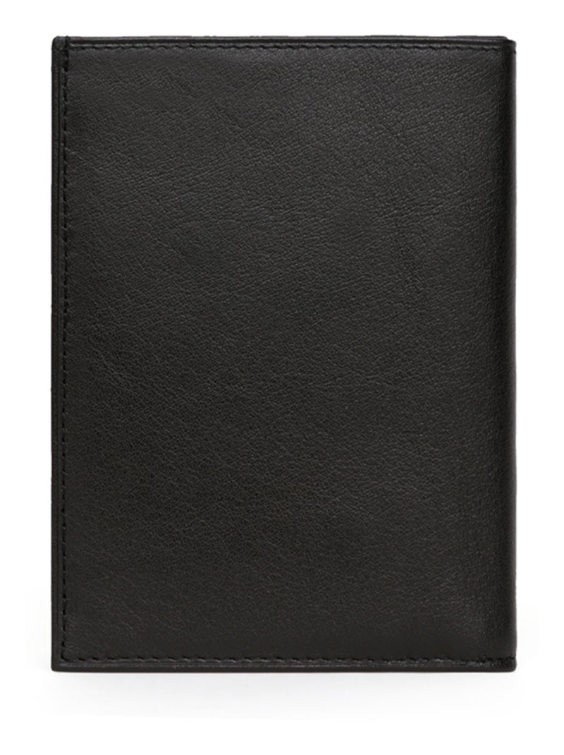 Portafoglio europeo - 2 scomparti - pelle soft hexagona Nero - Kiabi