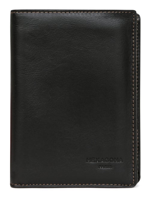 Portafoglio europeo - 3 scomparti - Pelle FÉLIN - Kiabi