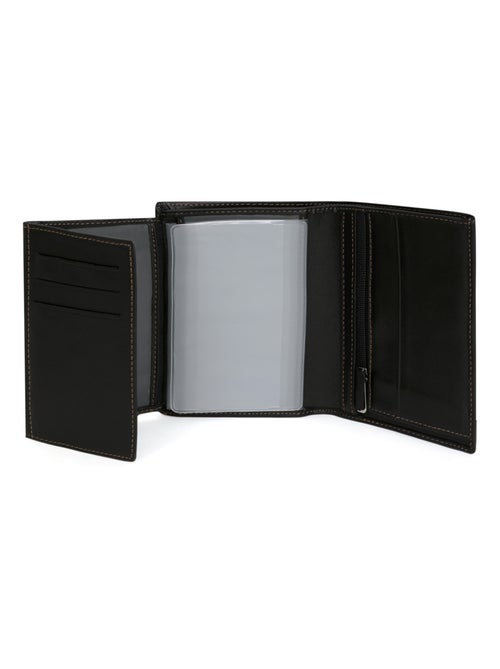 Portafoglio europeo - 3 scomparti - Pelle FÉLIN - Kiabi