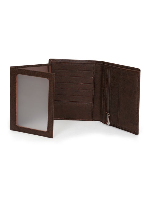 Portafoglio europeo - 3 scomparti - Pelle INSTINCT - Kiabi