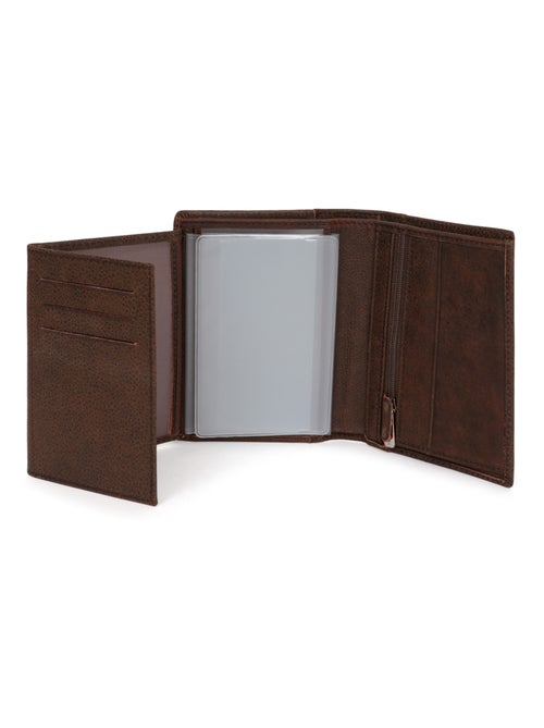 Portafoglio europeo - 3 scomparti - Pelle INSTINCT - Kiabi