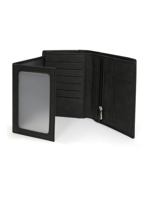 Portafoglio europeo - 3 scomparti - Pelle INSTINCT - Kiabi