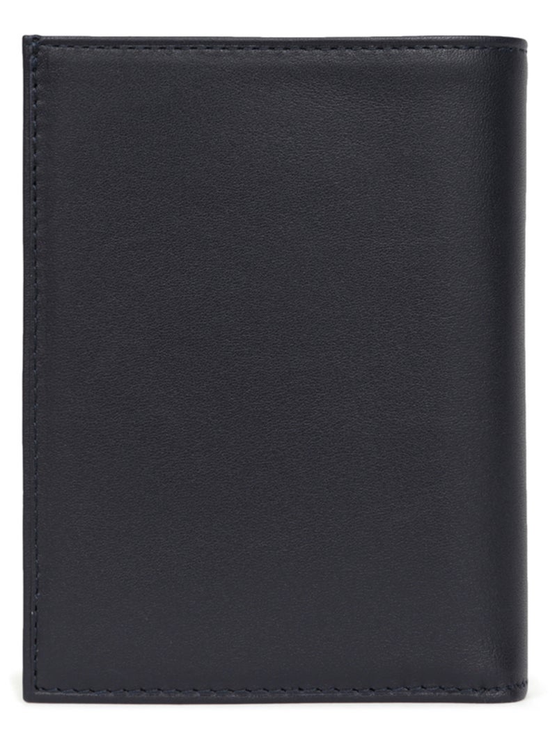 Portafoglio europeo - 3 scomparti - pelle soft hexagona Blu marino - Kiabi