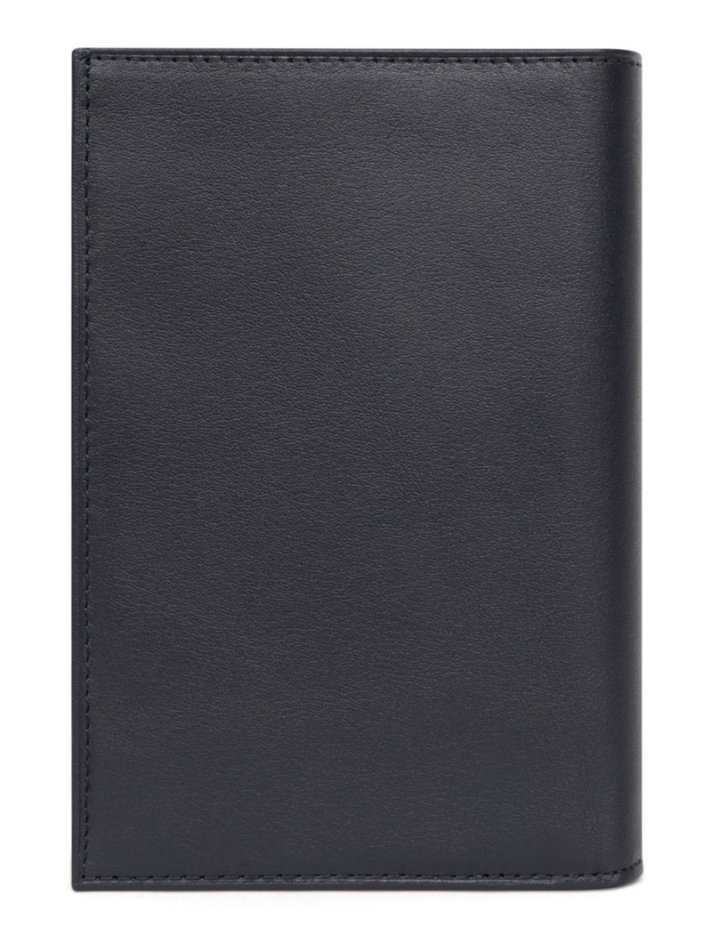 Portafoglio europeo - 3 scomparti - pelle soft hexagona Blu marino - Kiabi