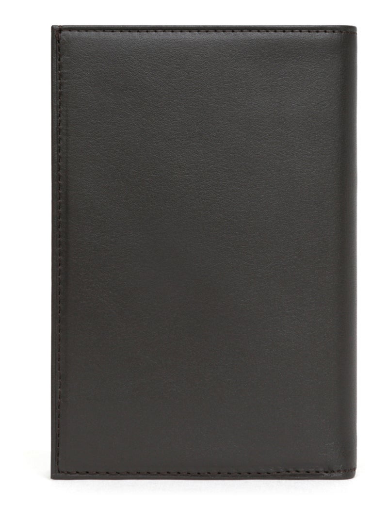 Portafoglio europeo - 3 scomparti - pelle soft hexagona Marrone - Kiabi