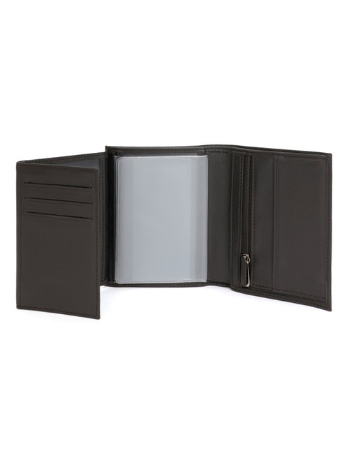 Portafoglio europeo - 3 scomparti - pelle soft hexagona - Kiabi