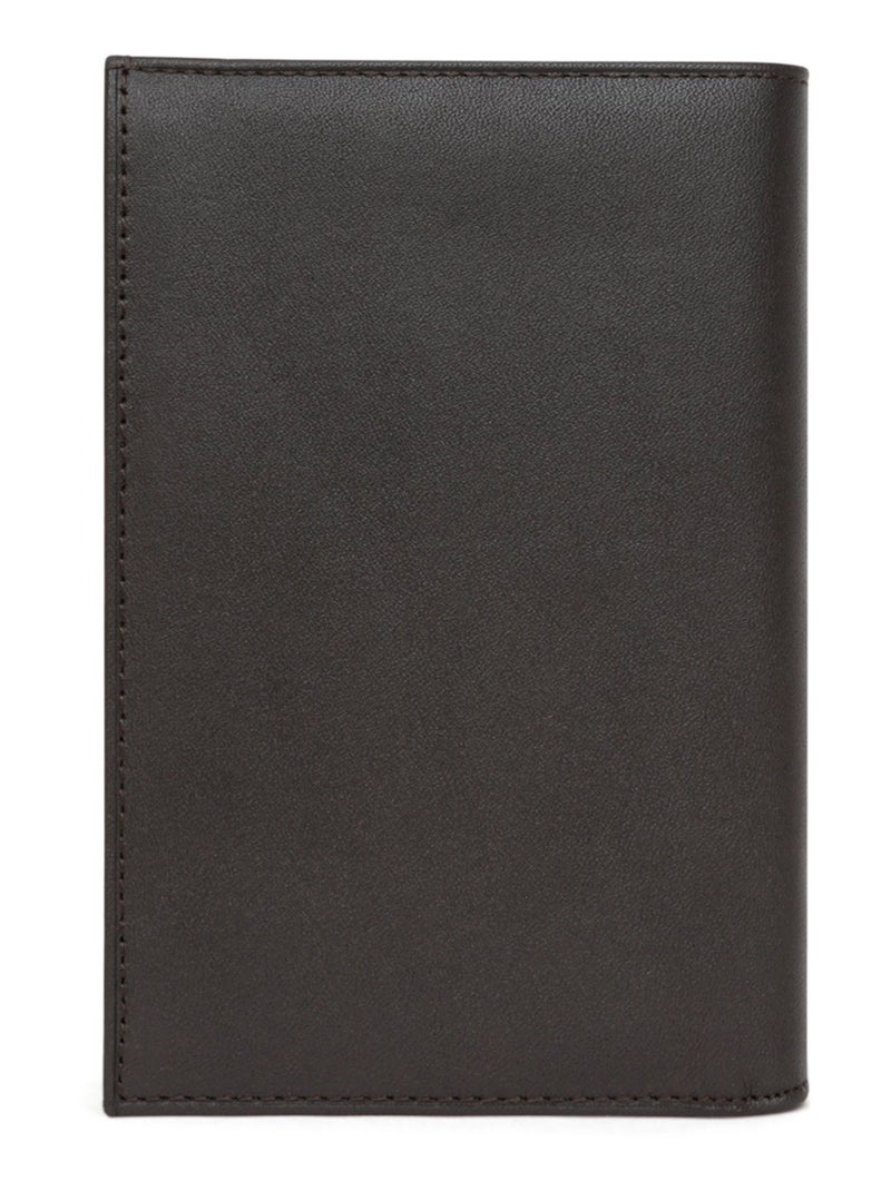 Portafoglio europeo - 3 scomparti - pelle soft hexagona Marrone - Kiabi