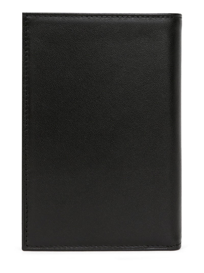 Portafoglio europeo - 3 scomparti - pelle soft hexagona Nero - Kiabi