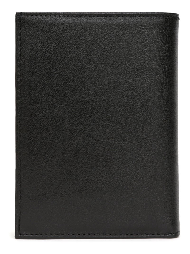 Portafoglio europeo - 3 scomparti - pelle soft hexagona Nero - Kiabi