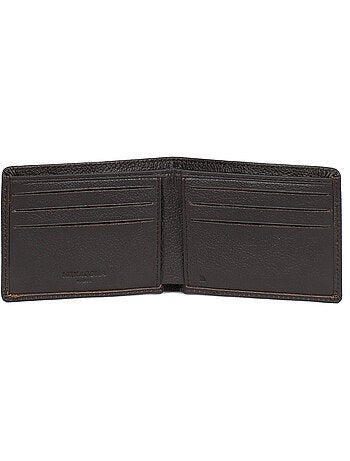 Portafoglio italiano - 1 scomparto - Stop RFID - Pelle di vitello CONFORT